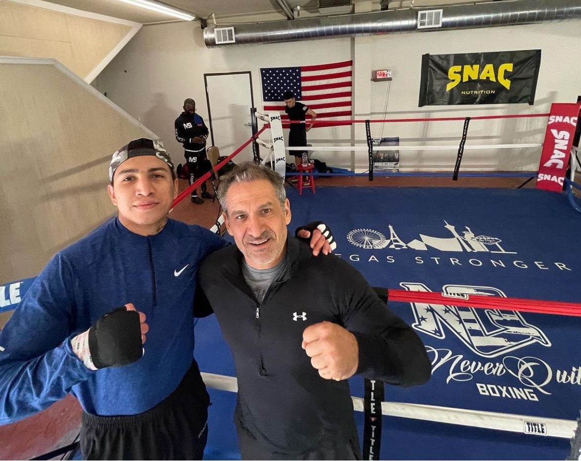 Pro Boxer Mario Barrios Spars With Vegas Stronger President Dave Marlon
