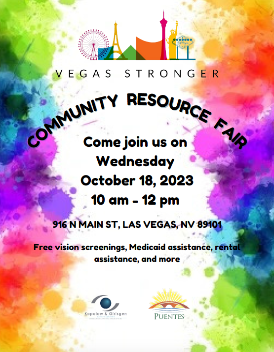 Community Resource Fair at Vegas Stronger