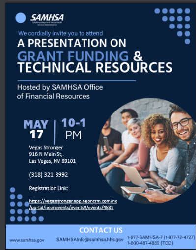 SAMHSA: Grant Funding & Technical Resources