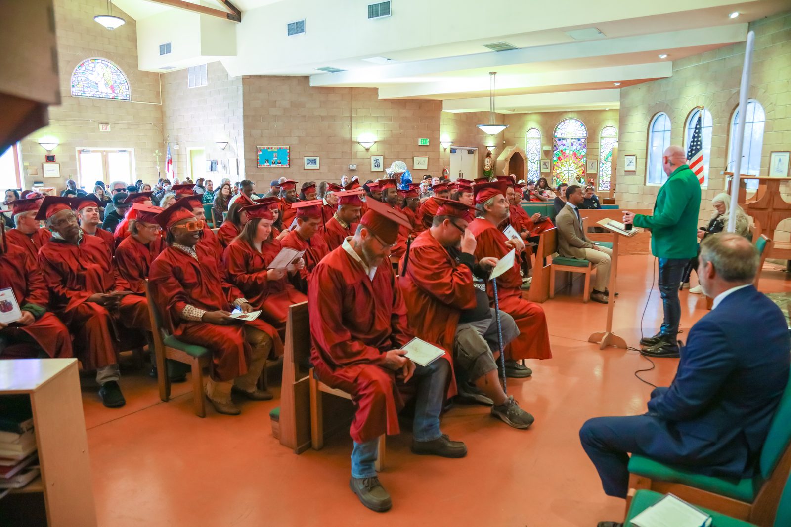 Graduates and staff gathered for Vegas Stronger ceremony