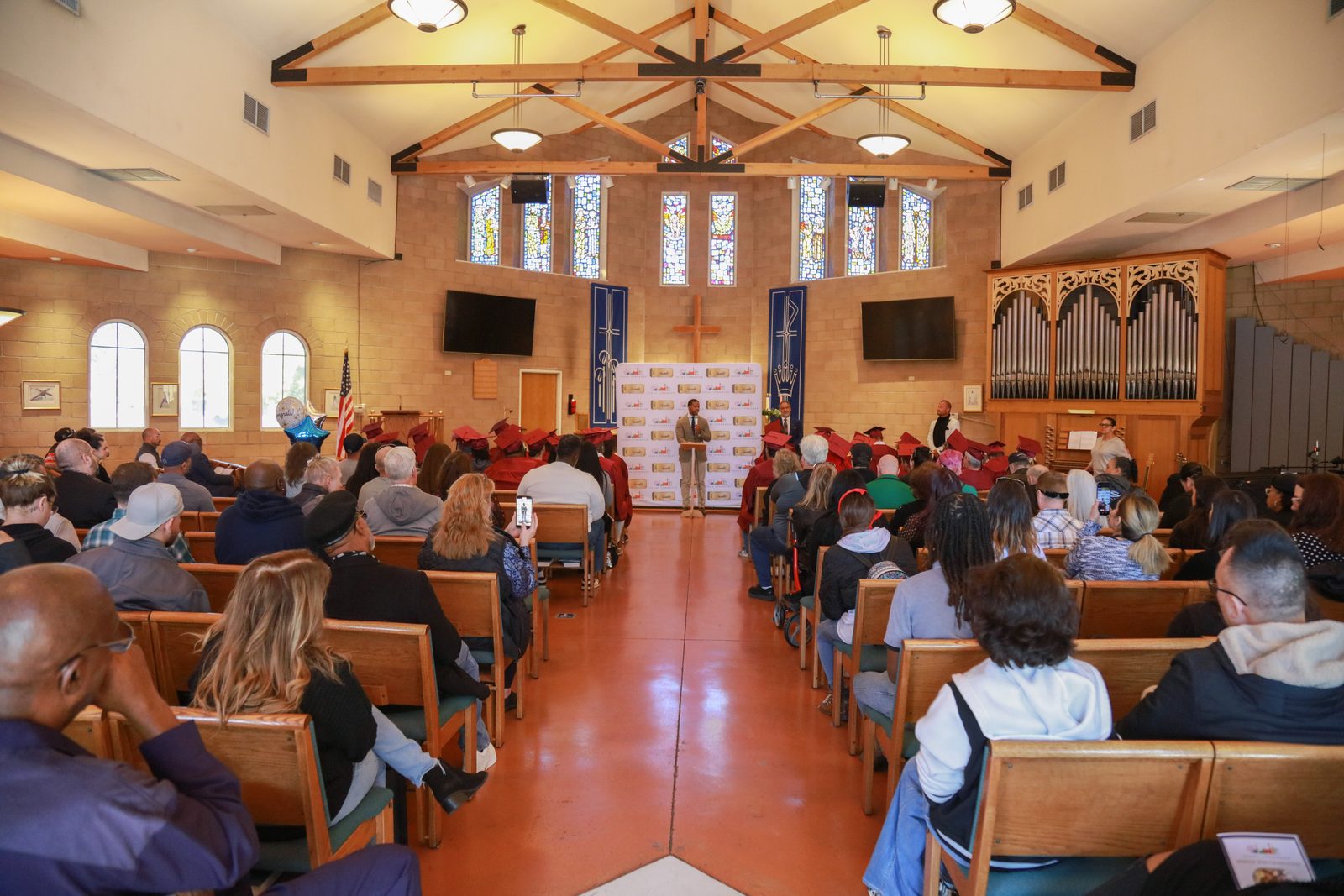 Vegas Stronger graduation ceremony audience in Las Vegas church